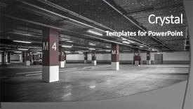  Presentation with traffic engineering parking - Amazing presentation having steel column - parking garage underground interior backdrop and a dark gray colored foreground