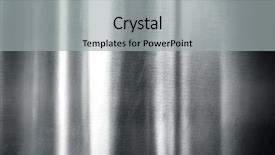  Presentation with brushed metal - Cool new PPT theme with steel design - brushed silver metal backdrop and a light gray colored foreground