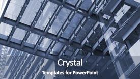  Presentation with modern building - Presentation design consisting of steel fabrication - modern building background of shanghai background and a ocean colored foreground