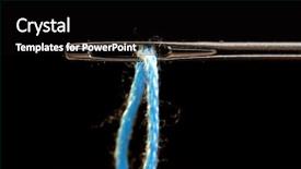  Presentation with needle - PPT layouts consisting of steel fiber - extreme close up shot background and a black colored foreground