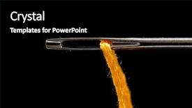  Presentation with needle - Presentation theme consisting of steel fiber - extreme close up shot background and a black colored foreground