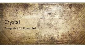  Presentation with metal bronze - Audience pleasing PPT theme consisting of steel frame - bronze plate texture old metal backdrop and a  colored foreground