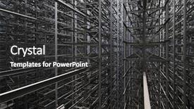  Presentation with steel construction - Presentation design featuring steel frame - industrial construction of many metal background and a dark gray colored foreground