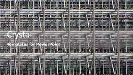  Presentation with steel building - PPT layouts featuring steel frame of a business background and a  colored foreground