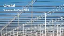  Presentation with steel structures - Theme enhanced with steel frame background and a teal colored foreground