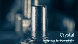  Presentation with electronic - Colorful slide set enhanced with steel-metal-fastener-on-electronic backdrop and a ocean colored foreground