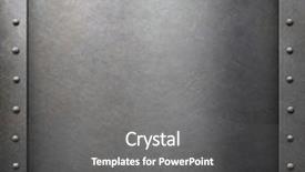  Presentation with steel - Amazing presentation design having steel metal frame with rivets backdrop and a gray colored foreground