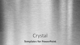  Presentation with brushed metal - Cool new theme with steel-metal-or-aluminum-brushed backdrop and a light gray colored foreground