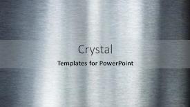  Presentation with brushed metal - Audience pleasing theme consisting of steel-metal-or-aluminum-brushed backdrop and a light gray colored foreground