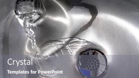  Presentation with drain - Presentation featuring steel-metal-shiny-sink background and a  colored foreground
