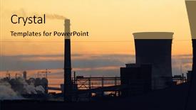  Presentation with blasting - Audience pleasing presentation consisting of industrial catalyst - steel mill blasting furnaces backdrop and a blonde colored foreground