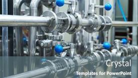  Presentation with pipeline - Presentation featuring steel-pipeline-system-at-brewery background and a  colored foreground