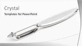  Presentation with steel - Beautiful PPT layouts featuring steel-potato-peeler backdrop and a white colored foreground