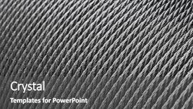  Presentation with stainless steel abstract - Audience pleasing PPT theme consisting of steel rope coil - abstract industrial backdrop and a dark gray colored foreground