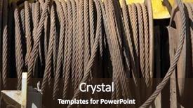  Presentation with steel construction - Cool new theme with steel rope or metal wire backdrop and a wine colored foreground