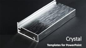  Presentation with steel silos for grain storage - Presentation theme having steel shape section on black background and a  colored foreground