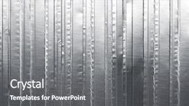  Presentation with science biology cell abstract - Audience pleasing presentation theme consisting of steel silver - abstract metal background backdrop and a  colored foreground