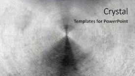  Presentation with brushed metal - Slide deck consisting of steel silver - brushed aluminum metal with bright background and a light gray colored foreground