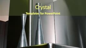  Presentation with metal - Audience pleasing slide set consisting of steel silver - metal flower vases backdrop and a  colored foreground