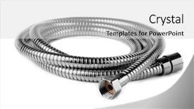  Presentation with flexible - Amazing presentation theme having steel water shower flexible hose backdrop and a light gray colored foreground