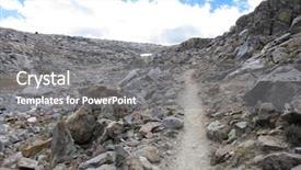  Presentation with kings - PPT theme having steep - hiking trail in kings canyon background and a gray colored foreground
