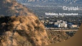  Presentation with los angeles - PPT layouts featuring steep-griffith-park-hiking-trail background and a gray colored foreground