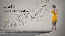  Presentation with create - Audience pleasing PPT theme consisting of steep path backdrop and a light gray colored foreground