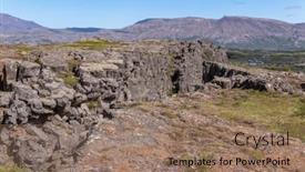  Presentation with rock wall - Presentation enhanced with steep-rock-wall-the-ending and a coral colored foreground