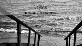  Presentation with black sea - PPT theme with steep-stairs-to-the-sea background and a light gray colored foreground