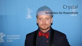  Presentation with karl marx - PPT theme consisting of stefan-konarske-attend background and a light blue colored foreground