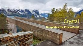  Presentation with beautiful nature - Theme having stegastein-lookout-beautiful-nature-norway background and a violet colored foreground