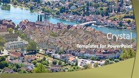  Presentation with switzerland - Beautiful PPT layouts featuring stein-am-rhein-medieval-city backdrop and a coral colored foreground