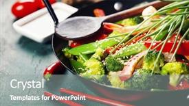  Presentation with chinese chinese - Amazing presentation theme having steirs - chinese cuisine colorful stir fry backdrop and a gray colored foreground