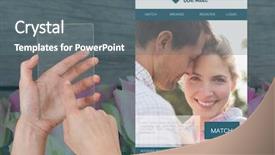  Presentation with stem - Colorful slide set enhanced with stem career - digital composite of hand holding backdrop and a  colored foreground