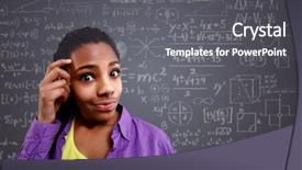  Presentation with back to school - Theme having stem kids - back to school- little schoolgirl background and a gray colored foreground