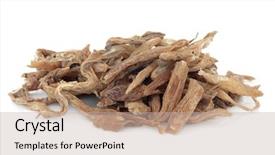  Presentation with chinese medicine - Cool new slides with health care tcm - stemona root herb used backdrop and a soft green colored foreground