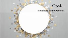  Presentation with bright - Presentation theme having stencil - golden bright sparkles background blank background and a white colored foreground