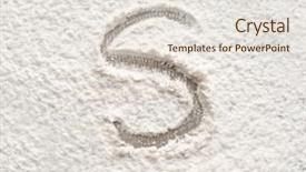  Presentation with flour - Colorful slide deck enhanced with stencil - letter s written on flour backdrop and a lemonade colored foreground