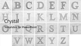  Presentation with arabic letters calligraphy - Amazing slide deck having stencil - set with silhouettes of letters backdrop and a light gray colored foreground