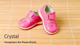  Presentation with children of the world - PPT layouts enhanced with baby step - pink children's shoes background and a lemonade colored foreground