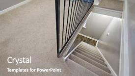  Presentation with level up - Presentation with step down - refurbished split level room background and a gray colored foreground