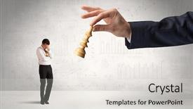  Presentation with step - Presentation theme having step in his chess game background and a light gray colored foreground