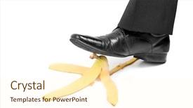  Presentation with step - PPT layouts with step on a banana background and a cream colored foreground