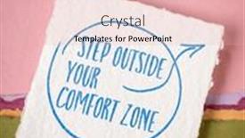  Presentation with personal development - Presentation design enhanced with step-outside-your-comfort-zone background and a lemonade colored foreground