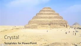  Presentation with egypt pyramid - PPT layouts enhanced with step pyramid of king djoser at the egyptian burial ground of sakkara near cairo egypt background and a lemonade colored foreground