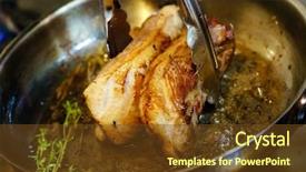  Presentation with duck - Colorful presentation design enhanced with step step instructions - fried duck backdrop and a tawny brown colored foreground