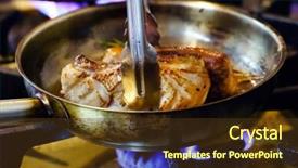  Presentation with step - PPT layouts featuring step step instructions - fried duck background and a tawny brown colored foreground