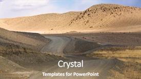  Presentation with country western - Presentation design enhanced with steppe of western mongolia background and a violet colored foreground