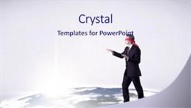  Presentation with realistic - Slide set featuring steps on a realistic globe background and a  colored foreground