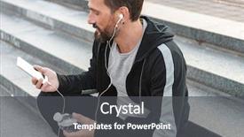  Presentation with nurse and mobile phone - Slides having steps with water bottle background and a dark gray colored foreground